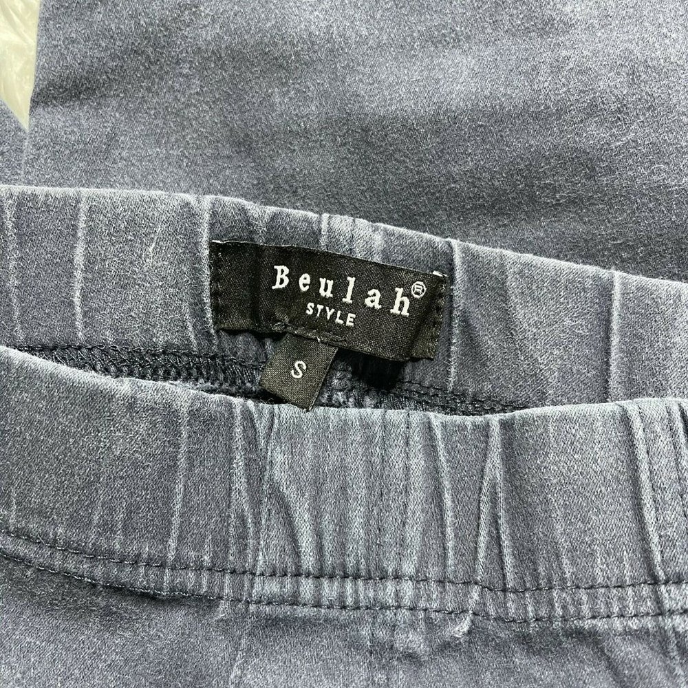 Beulah Small Blue Moto Leggings Jeggings Pants Zip - Picture 7 of 7